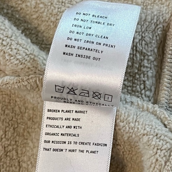 BROKEN PLANET MARKET OUTER SPACE FULL ZIP UP HOODIE SWEATSHIRT XS - Picture 11 of 14